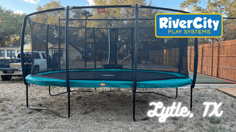 Trampoline Installed in Lytle, TX by River City Play Systems