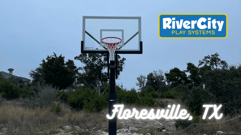 Basketball Hoop Installed in Floresville, TX by River City Play Systems