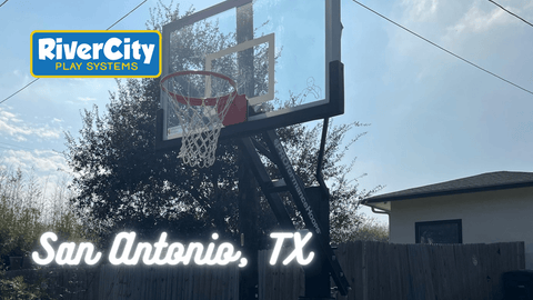 Basketball Hoop Installed in San Antonio, TX by River City Play Systems