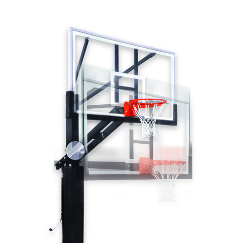 Stainless Olympian Adjustable Basketball Goal - River City Play Systems