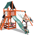 Playground One Original Fort Swing Set with 4' 10" Platform