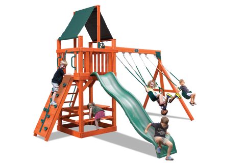 Playground One Original Fort Swing Set with 4' 10" Platform