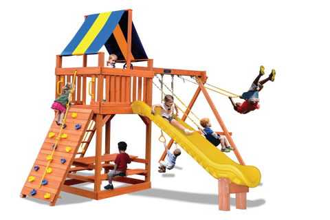 Playground One Original Fort Swing Set with 5.5' Platform