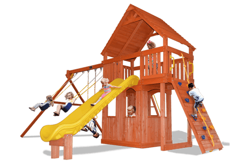 Playground One Original Fort with 5.5' Extra Large Platform and Playhouse