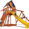 Playground One Premier Fort Swing Set with 6.5' Platform