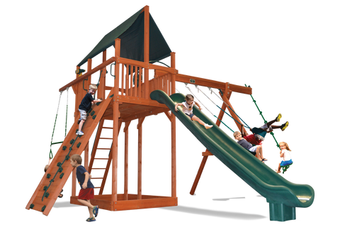 Playground One Premier Fort Swing Set with 7.5' Platform