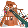 Playground One Premier Fort Swing Set with 7.5' Platform and Playhouse