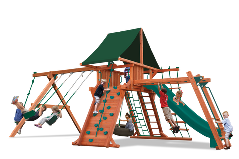 Playground One Premier Swing Set with 6.5' Platform and Monkey Bars