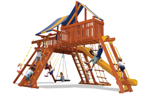 Playground One Premier Playcenter Swing Set with 7.5' Platform and Sky Loft