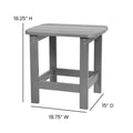 All-Weather Poly Wood Adirondack Style Side Table - River City Play Systems