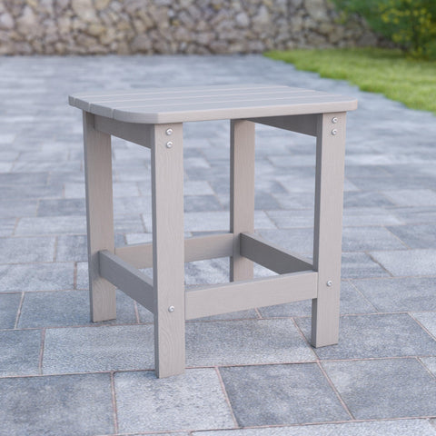 All-Weather Poly Wood Adirondack Style Side Table - River City Play Systems