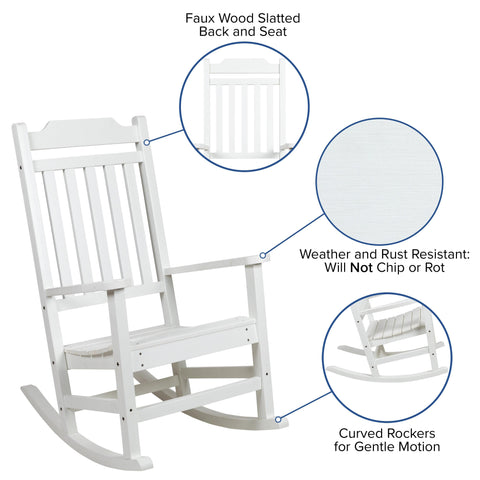 All-Weather Poly Resin Rocking Chairs | Set of 2 - River City Play Systems