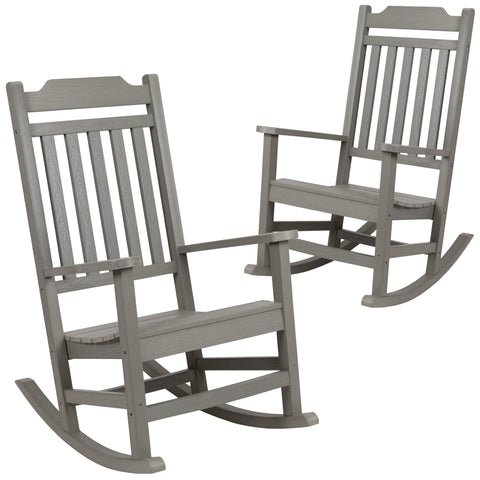 All-Weather Poly Resin Rocking Chairs | Set of 2 - River City Play Systems