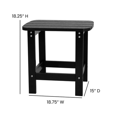 All-Weather Poly Resin Rocking Chairs with Accent Table | Set of 3 - River City Play Systems